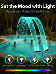 Kompoll Solar Pool Fountain remote control close-up