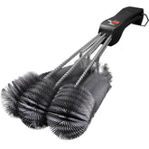 Kona 360 Clean Grill Brush front view with 18 inch handle