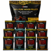 Kona Wood Pellet Smoke Pods front view with packaging
