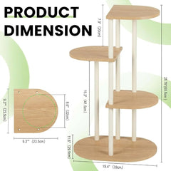 Korrie Home Plant Stand side view with potted plants