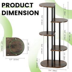 Korrie Home plant stand with potted plants displayed