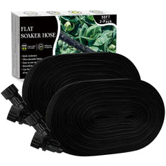 koulate Soaker Hose 100FT black front view