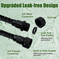 koulate Soaker Hose 100FT in garden setting