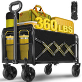 Kovryx Foldable Wagon Cart black model front view