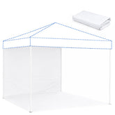 KPROE 10 x 10 white canopy sidewall panel front view