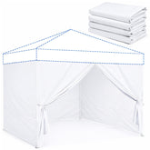KPROE 10x10 Canopy Sidewall panel in white, front view
