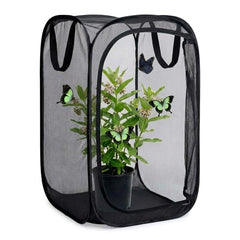 KraAra Insect & Butterfly Habitat Cage, 24 inches tall, black mesh