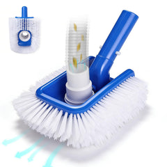 Kulahlik Pool Brush with Vacuum Head front view, blue