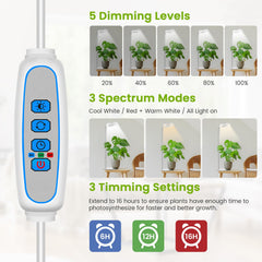 Kullsinss Grow Light with timer controller displayed