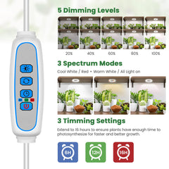 Kullsinss plant grow light in use over indoor plants