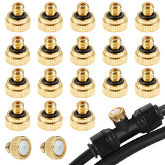 KUWAN Brass Misting Nozzle front view, 0.012 inch size
