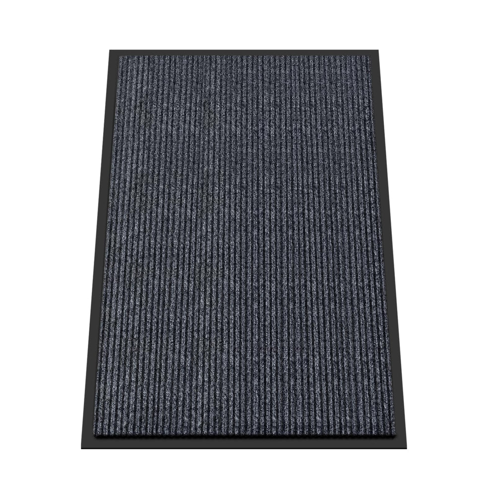 Kuyal Front Door Mat 24" x 36" dark gray front view