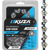 KUZA 14 Inch Chainsaw Chain front view in packaging