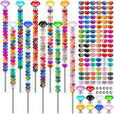 KVCSYAW Beaded Garden Stakes DIY Fairy Wand Kit contents display