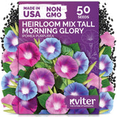 KVITER 50 Tall Morning Glory Seeds Mix packet front view