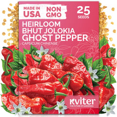 KVITER Bhut Jolokia Hot Pepper Seeds packaging front view