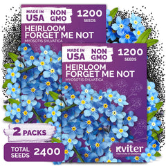 KVITER Forget Me Not flower seeds packet front view