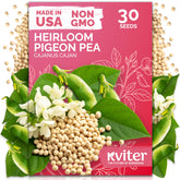 KVITER Guandules Pigeon Pea Heirloom Seeds package front view
