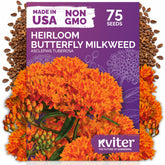 KVITER Orange Butterfly Milkweed Seeds package front view