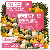 KVITER Small Gourd Heirloom Vegetable Seeds packet front view