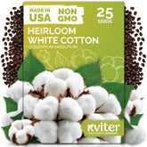 KVITER white cotton seeds package front view
