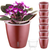 KvyusFlourish Self Watering Pot 5" Rose Gold front view