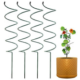 KVZVK Spiral Tomato Stakes Green 4-Pack front view
