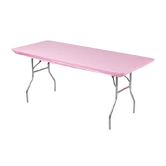 Kwik-Covers 6' pink table cover front view