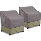 KylinLucky patio chair cover grey front view