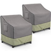 KylinLucky patio chair cover grey front view