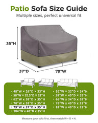 KylinLucky sofa cover showing water-resistant material