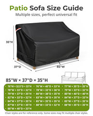 KylinLucky sofa cover with adjustable straps and air vent