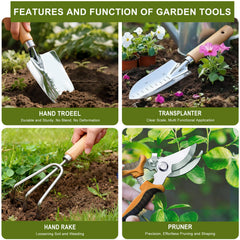 Kynup gardening spades and hand rake in the set