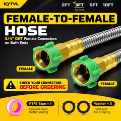 Kytvl 3FT Short Garden Hose leakproof connectors detail