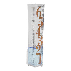 La Crosse rain gauge mounted on a fence post