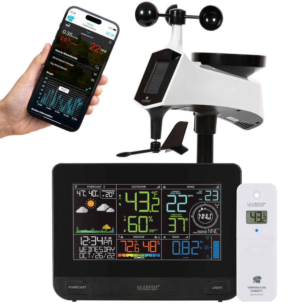 La Crosse Technology Professional Smart Wi-Fi Weather Station front view