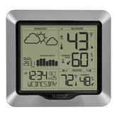 La Crosse Technology Wireless Weather Station front view with silver finish