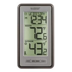 La Crosse WS-9160U-IT V3 Wireless Thermometer front view in Titanium