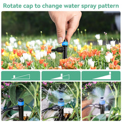 La Farah drip irrigation emitter layout on table