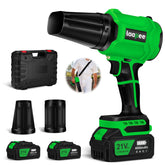 laapee cordless leaf blower dark green front view