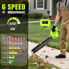laapee Cordless Leaf Blower with detachable nozzle