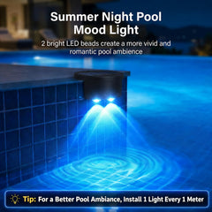 LAFULIT Solar Poolside Light installation on a pool edge