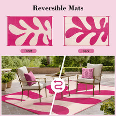 Lahome Outdoor Rug showcasing reversible design