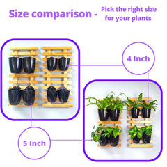 LáLáGreen indoor wall planters set on a balcony