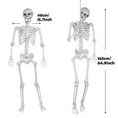 LaLamona Halloween skeleton in outdoor spooky scene