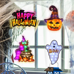 LAMPHOME Happy Halloween LED lighted decoration display