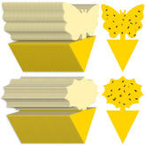 Landisun 120PCS fruit fly traps yellow sticky traps package front view