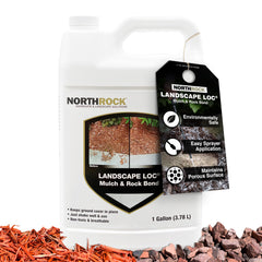 Landscape Loc Mulch Glue 1 Gallon bottle front view