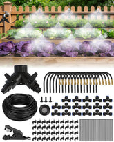 Landtouch 120FT Drip Irrigation System with adjustable nozzles