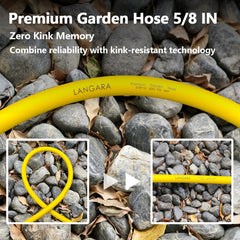 LANGARA garden hose coiling easily in the garden